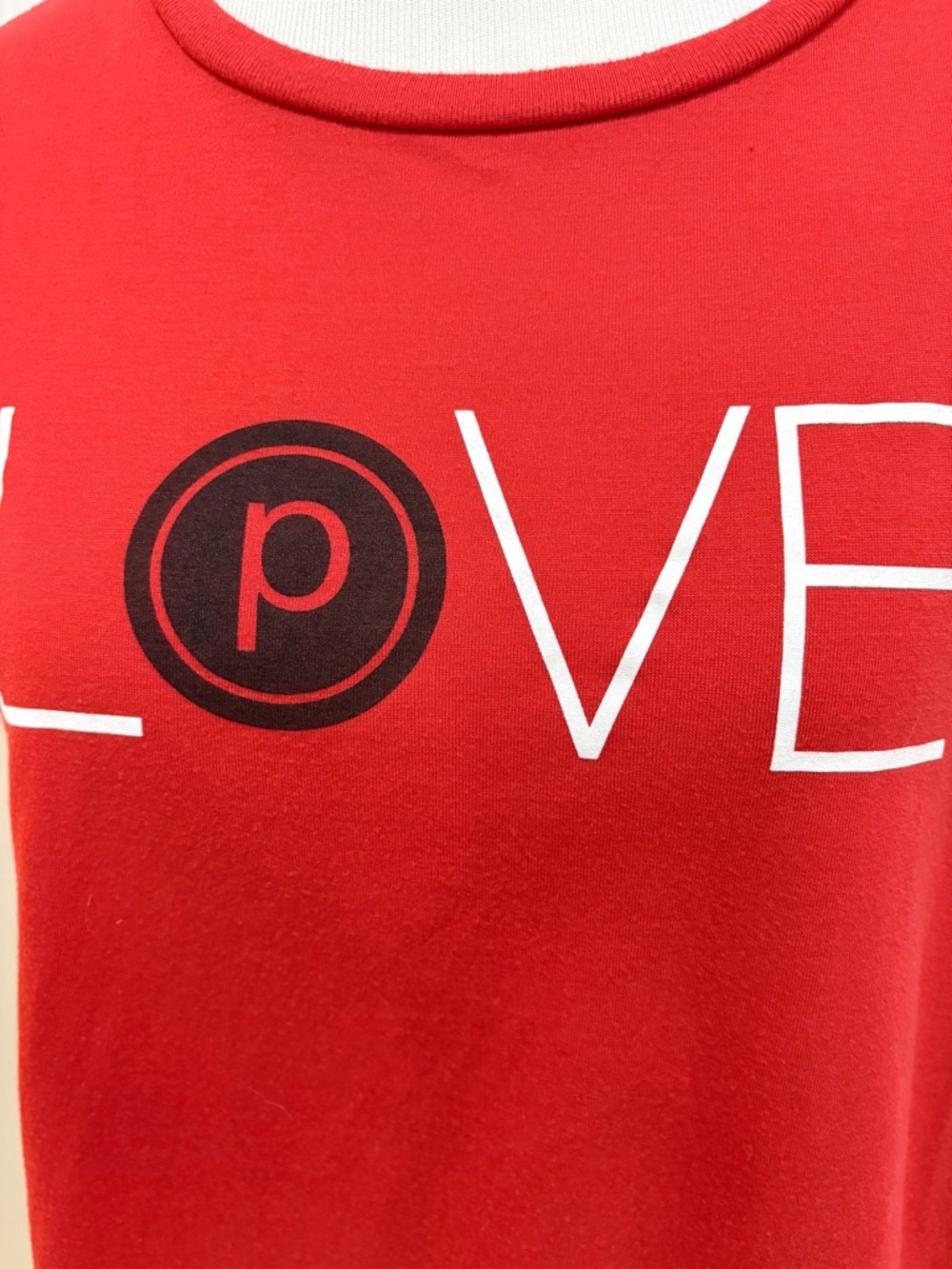 Pure Barre Classic Red LOVE Tank Top Size Large - Picture 2 of 5
